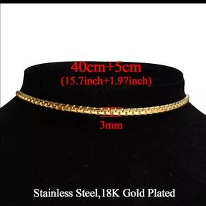 Gold plated choker